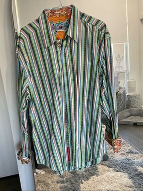 Robert Graham Multicolor Vertical Stripe Button-Down Shirt
